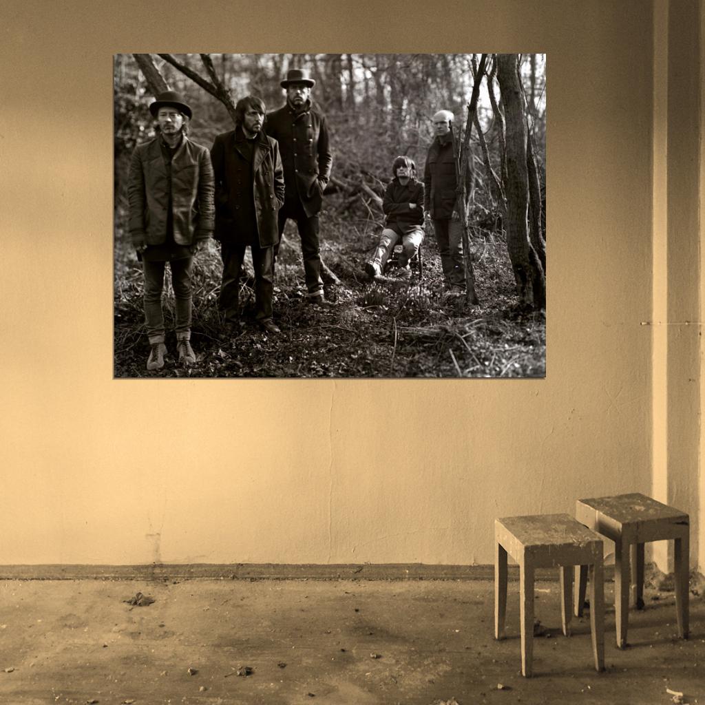 Radiohead Old Photograph Music Alternative Rock Band Wall Art Print Poster