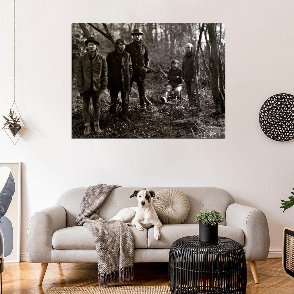 Radiohead Old Photograph Music Alternative Rock Band Wall Art Print Poster