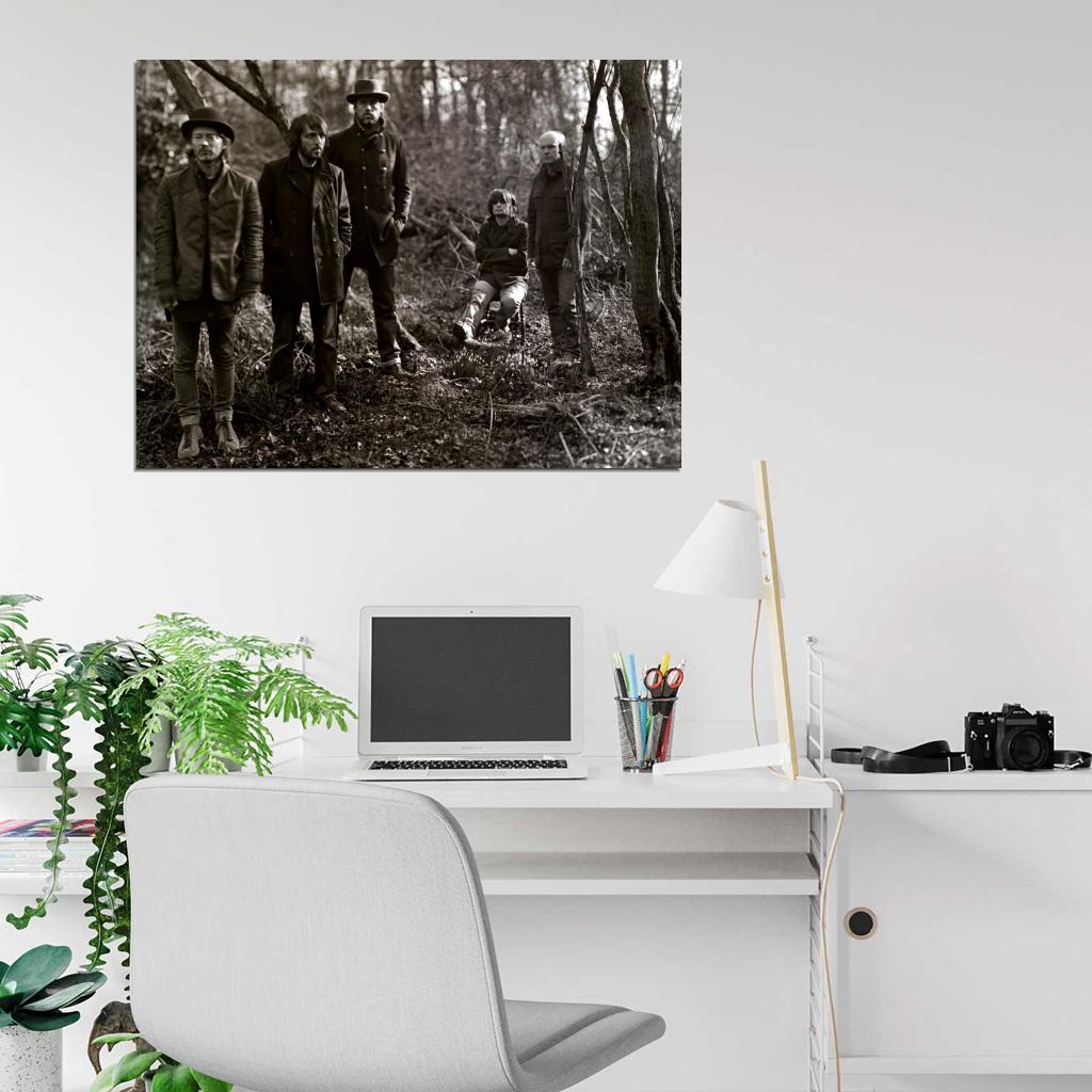 Radiohead Old Photograph Music Alternative Rock Band Wall Art Print Poster
