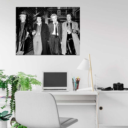 Sex Pistols Awesome BW Punk Rock Music Band Wall Art Print Poster