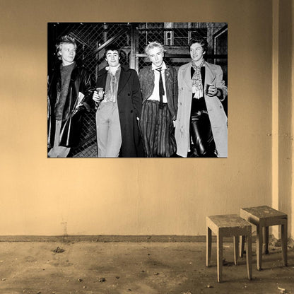 Sex Pistols Awesome BW Punk Rock Music Band Wall Art Print Poster