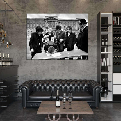 Sex Pistols BW 1977 Glen Matlock Paul Cook Sid Vicious Wall Art Print Poster