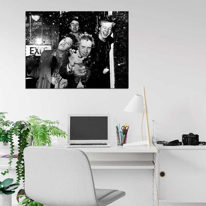 Sex Pistols Jones Matlock Lydon Cook Punk Rock Band Wall Art Print Poster
