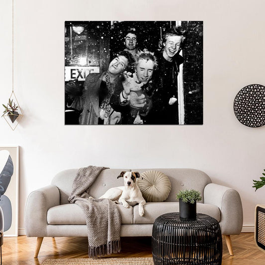 Sex Pistols Jones Matlock Lydon Cook Punk Rock Band Wall Art Print Poster