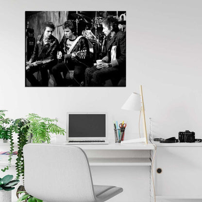 Sex Pistols Rare Sid Vicious Guitars Punk Rock Band Wall Art Print Poster