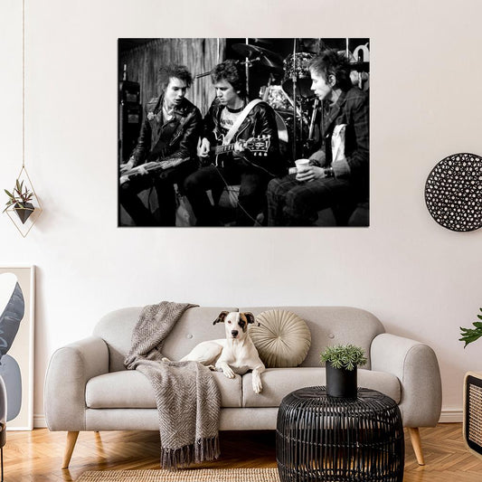 Sex Pistols Rare Sid Vicious Guitars Punk Rock Band Wall Art Print Poster