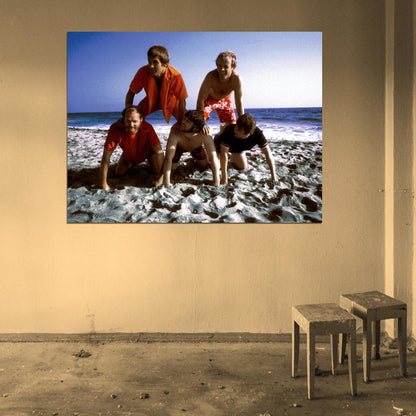 The Beach Boys Sea Retro Sand Rock Band Wall Art Print Poster
