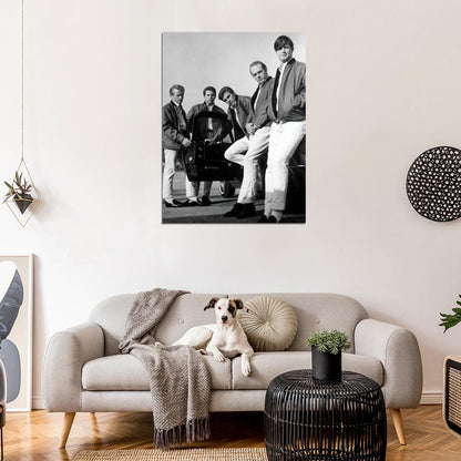 The Beach Boys Amazing BW Retro Rare Car Rock Band Wall Art Print Poster