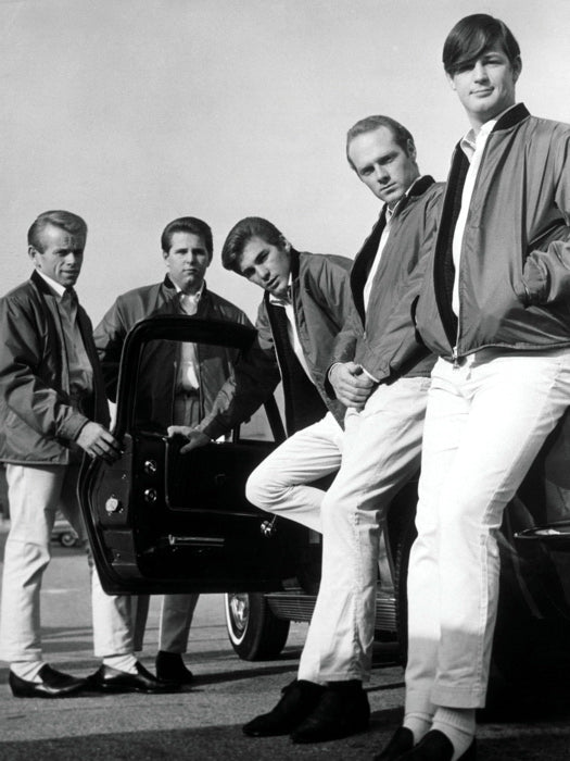 The Beach Boys Amazing BW Retro Rare Car Rock Band Wall Art Print Poster