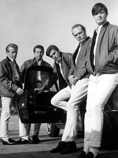 The Beach Boys Amazing BW Retro Rare Car Rock Band Wall Art Print Poster