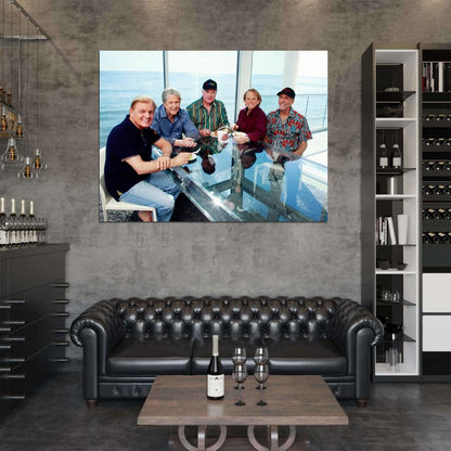 The Beach Boys Bruce Johnston Brian Wilson Rock Band Wall Art Print Poster