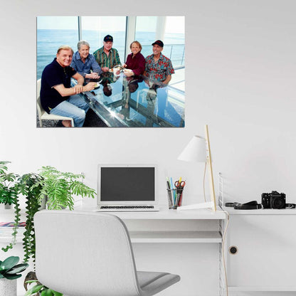 The Beach Boys Bruce Johnston Brian Wilson Rock Band Wall Art Print Poster