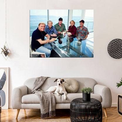 The Beach Boys Bruce Johnston Brian Wilson Rock Band Wall Art Print Poster