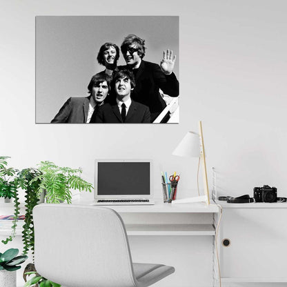 The Beatles BW Amazing Fun USA Retro Rock Band Wall Art Print Poster