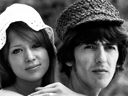 The Beatles Rare Pattie Boyd George Harrison Rock Band Wall Art Print Poster