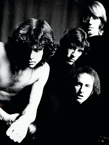 The Doors BW Retro Jim Morrison Vintage Rock Band Wall Art Print Poster