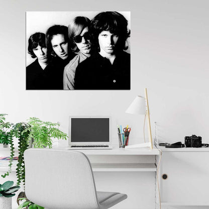 The Doors Densmore Krieger Manzarek Morrison Rock Band Wall Art Print Poster
