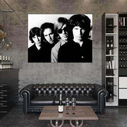 The Doors Densmore Krieger Manzarek Morrison Rock Band Wall Art Print Poster