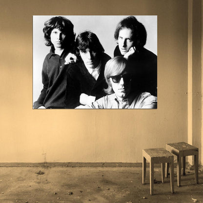 The Doors Great Retro Jim Morrison John Densmore Band Wall Art Print Poster