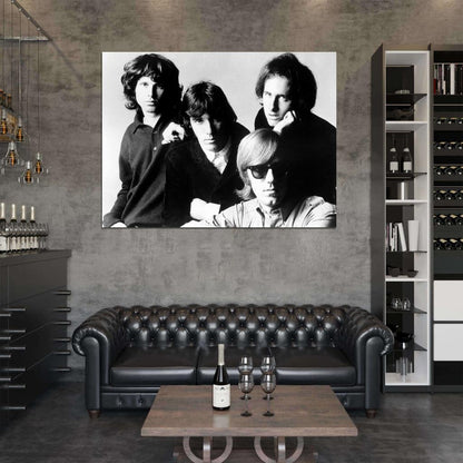 The Doors Great Retro Jim Morrison John Densmore Band Wall Art Print Poster