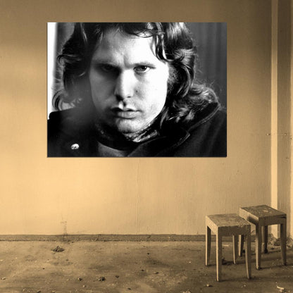 The Doors Jim Morrison Awesome Portrait BW Rock Band Wall Art Print Poster