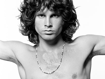The Doors Awesome BW Shirtless Jim Morrison Rock Band Wall Art Print Poster