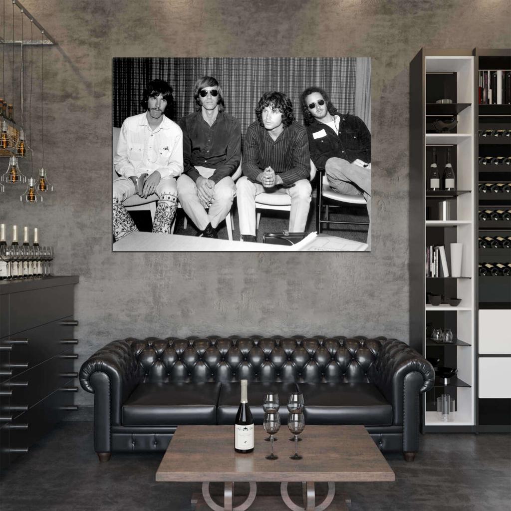 The Doors Rare Densmore Manzarek Morrison Krieger Band Wall Art Print Poster