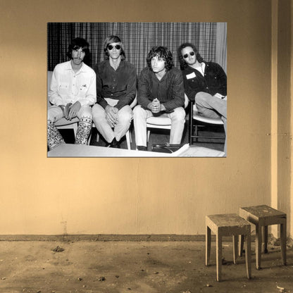 The Doors Rare Densmore Manzarek Morrison Krieger Band Wall Art Print Poster