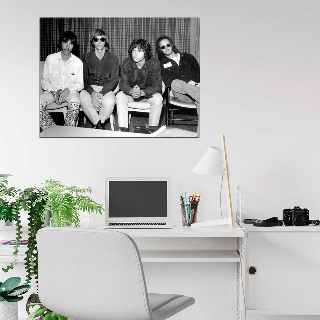 The Doors Rare Densmore Manzarek Morrison Krieger Band Wall Art Print Poster