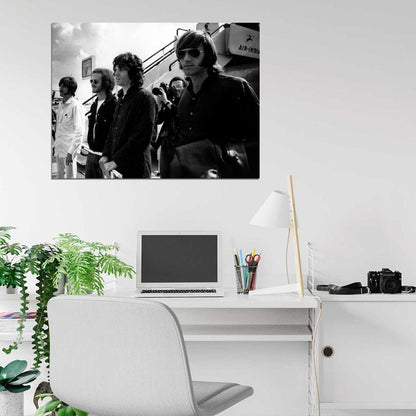 The Doors Rare BW 1968 Jim Morrison Vintage Rock Band Wall Art Print Poster