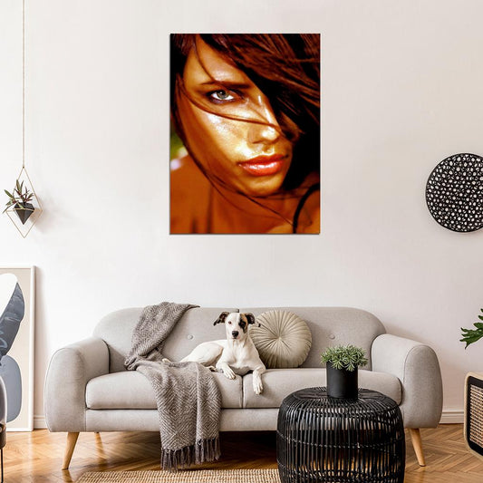 Adriana Lima Hot Portrait Model Wall Art Print Poster
