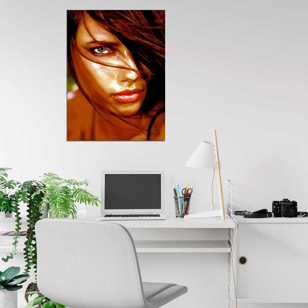 Adriana Lima Hot Portrait Model Wall Art Print Poster