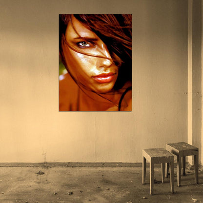 Adriana Lima Hot Portrait Model Wall Art Print Poster