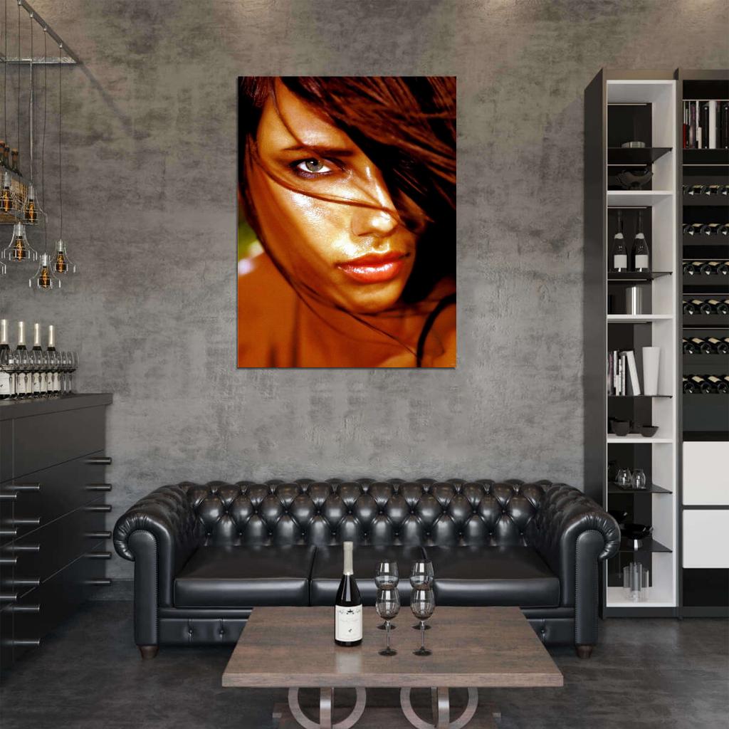 Adriana Lima Hot Portrait Model Wall Art Print Poster