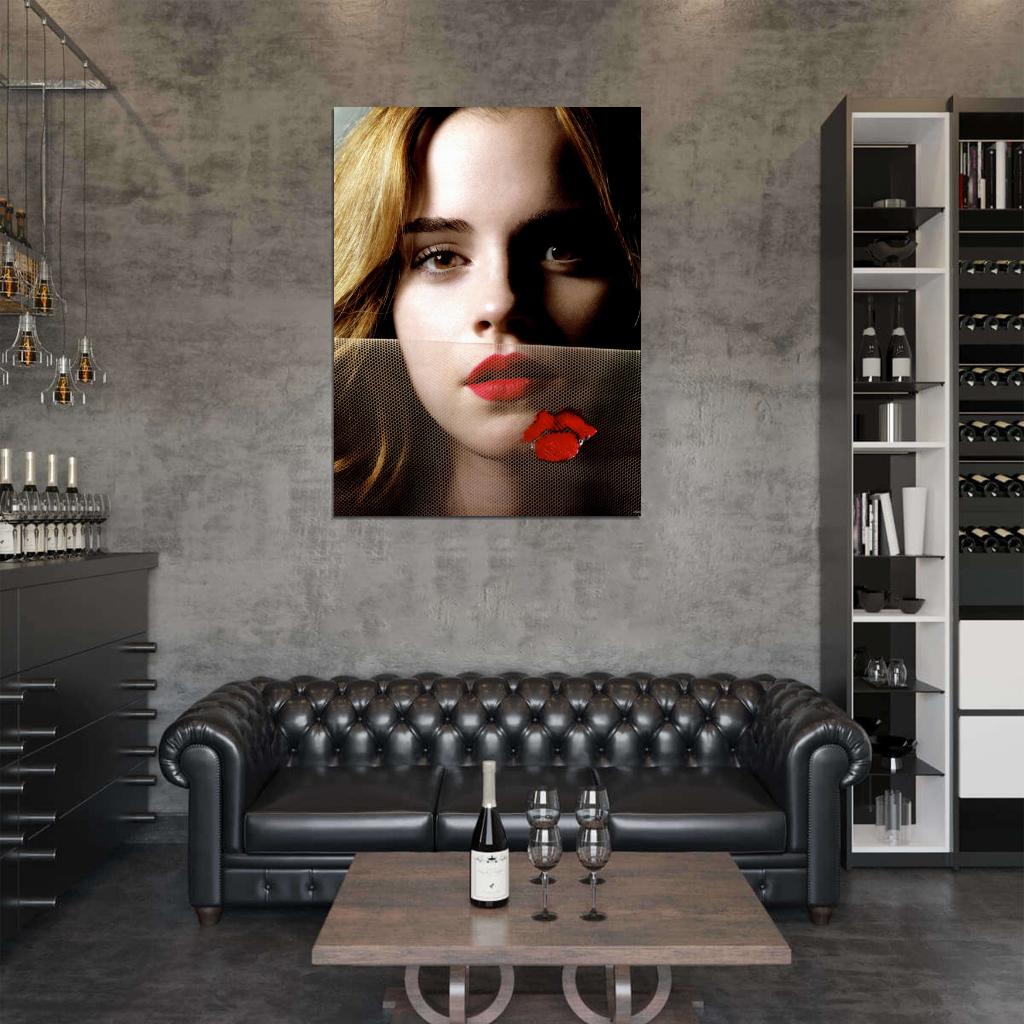 Emma Watson Portrait Cute Actress Wall Art Print Poster
