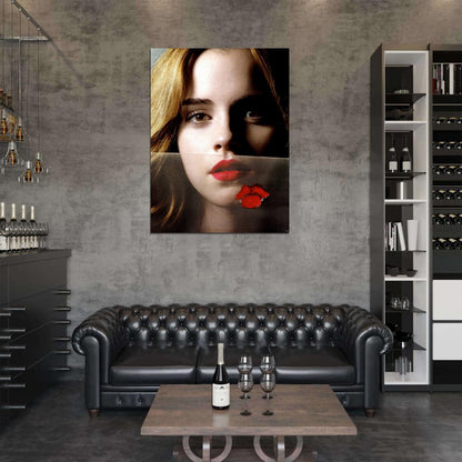 Emma Watson Portrait Cute Actress Wall Art Print Poster