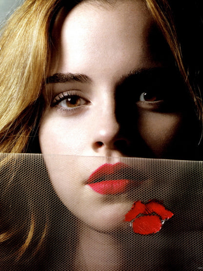Emma Watson Portrait Cute Actress Wall Art Print Poster