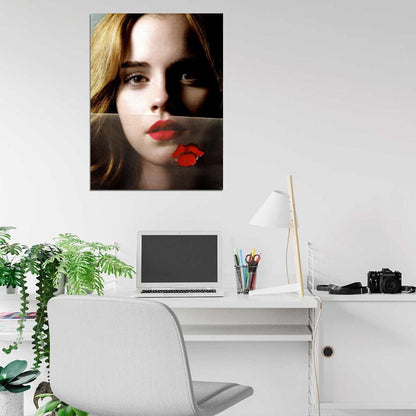 Emma Watson Portrait Cute Actress Wall Art Print Poster