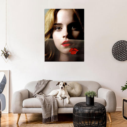 Emma Watson Portrait Cute Actress Wall Art Print Poster