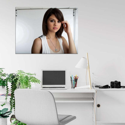 Selena Gomez Portrait Cute Pop Music Singer Wall Art Print Poster