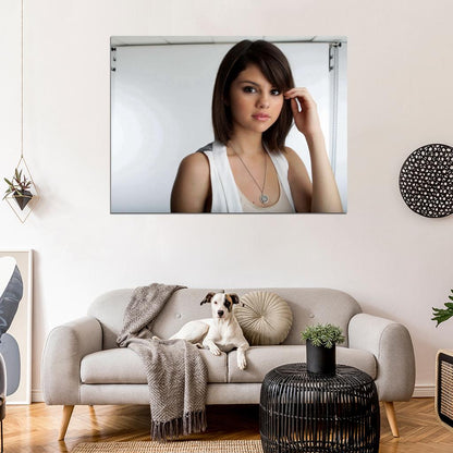 Selena Gomez Portrait Cute Pop Music Singer Wall Art Print Poster