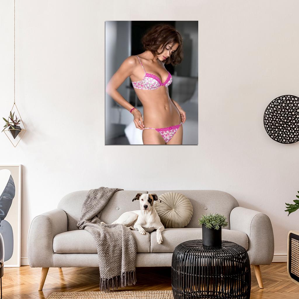 Irina Shayk Lingerie Sexy Hot Model Actress Wall Art Print Poster