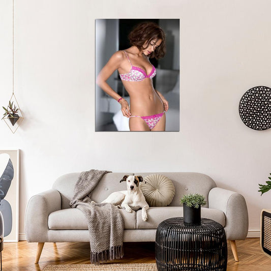 Irina Shayk Lingerie Sexy Hot Model Actress Wall Art Print Poster