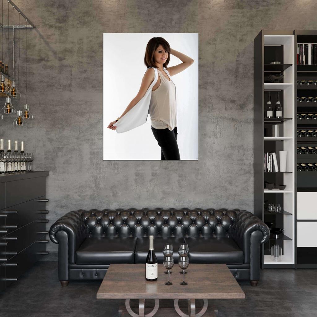 Selena Gomez Cute Pop Music Singer Wall Art Print Poster