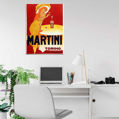 Martini Tirino Italia Vintage Retro Painting Wall Art Print Poster