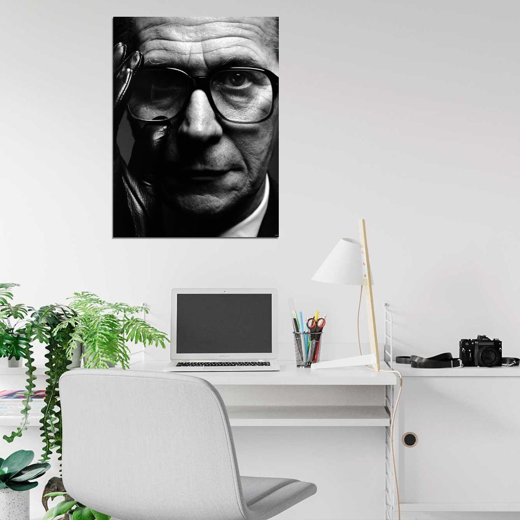 Gary Oldman Amazing Cool Portrait BW Actor Wall Art Print Poster