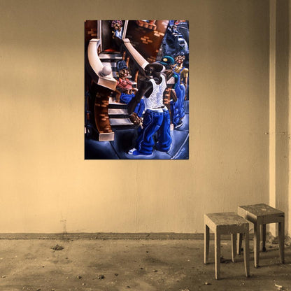 African American Painting Art Wall Art Print Poster