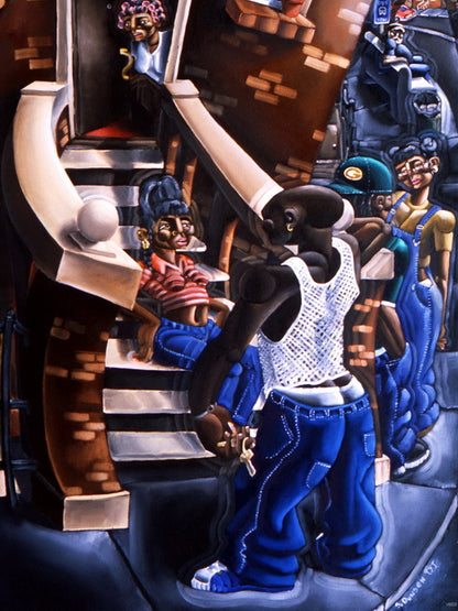 African American Painting Art Wall Art Print Poster