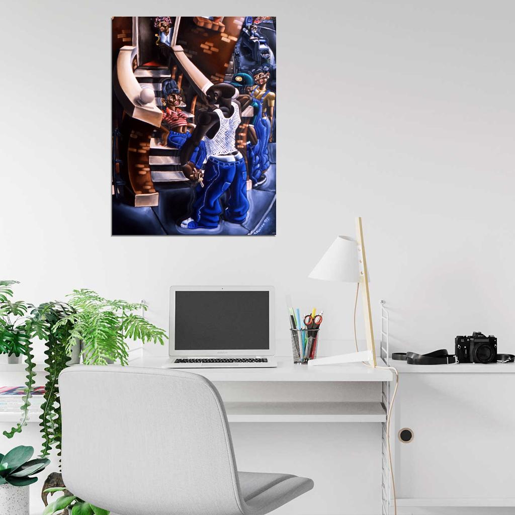 African American Painting Art Wall Art Print Poster