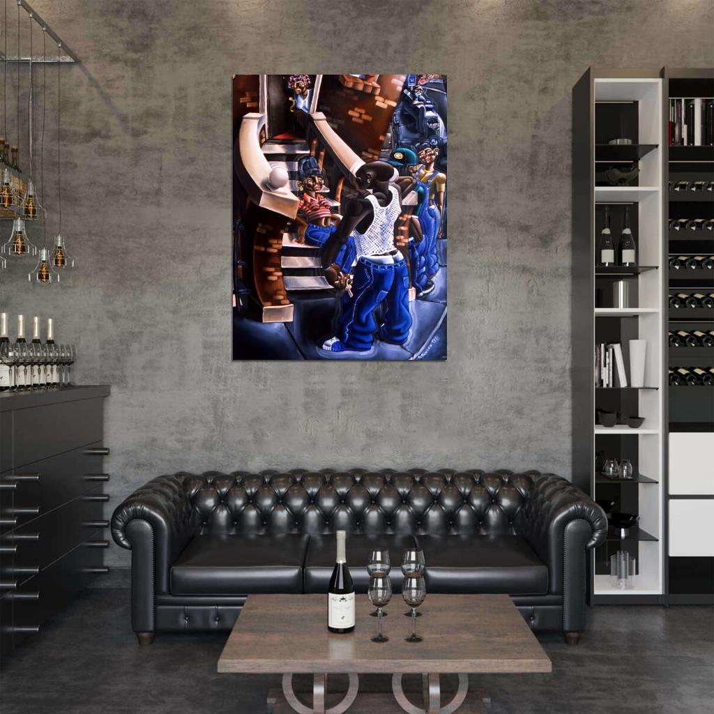 African American Painting Art Wall Art Print Poster
